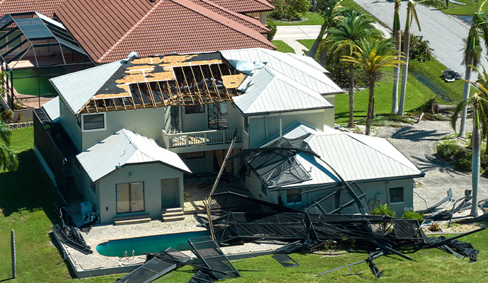 Disaster damaged property