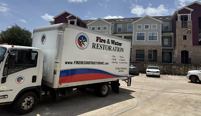 Fire Reconstruction Inc van