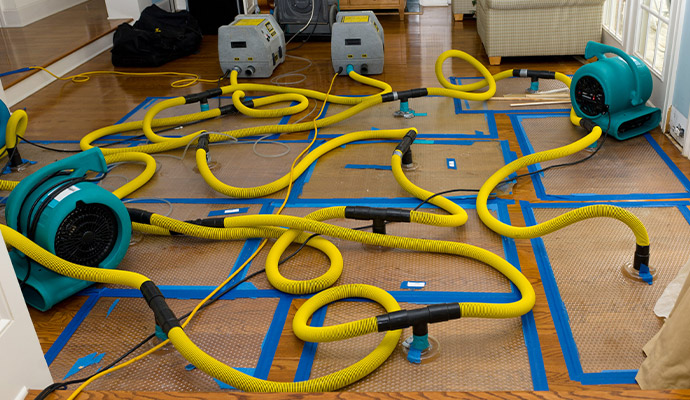 Water damage restoration service