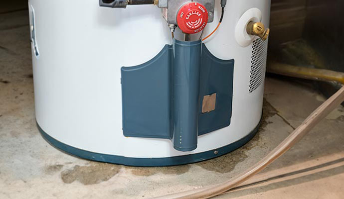 Water leaking from water heater